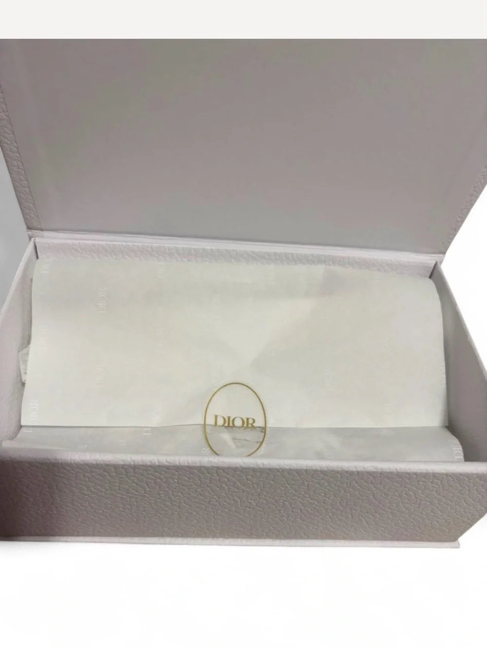 Dior White Paper Gift Box with Gold Logo